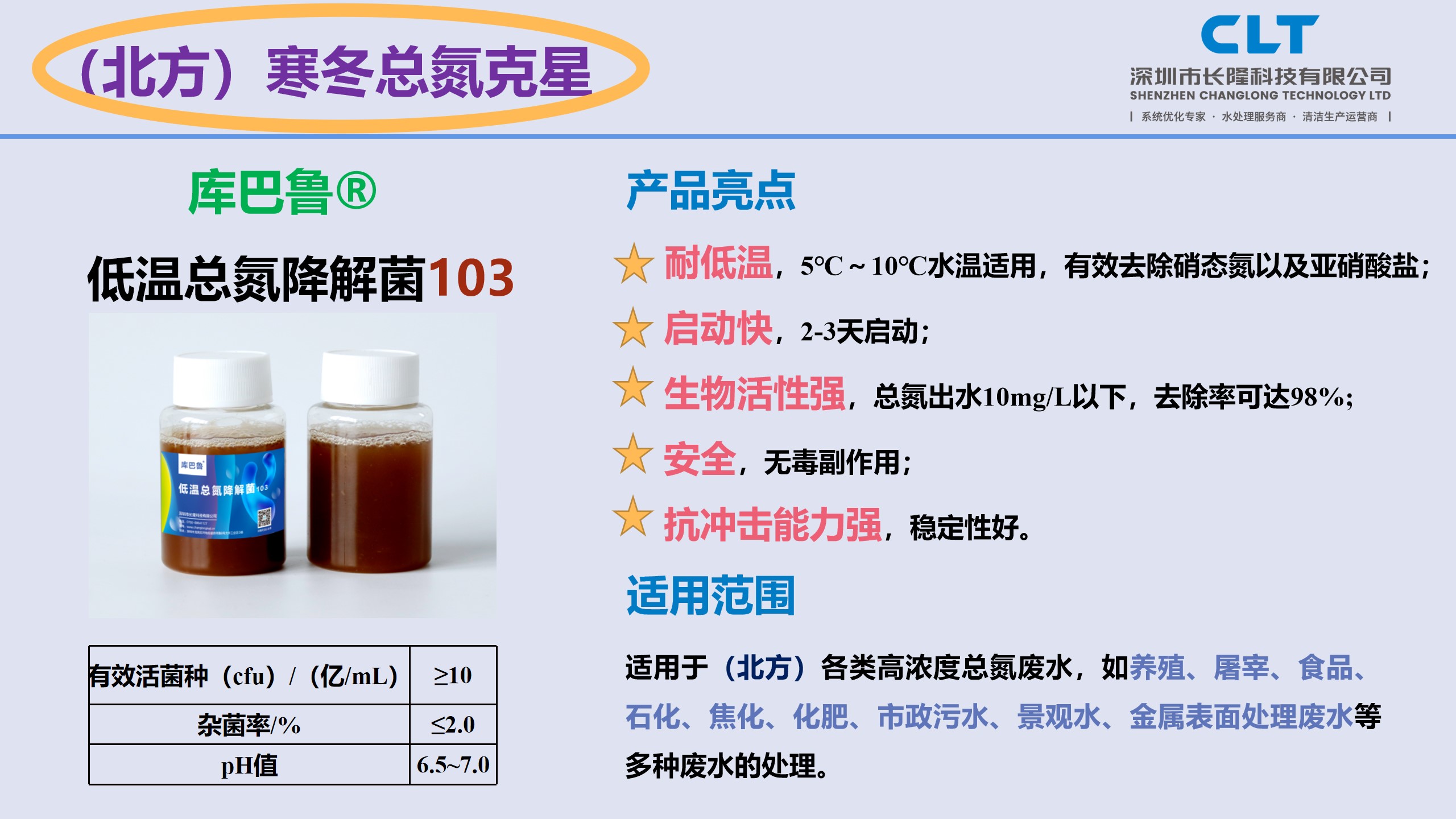 库巴鲁低温总氮降解菌